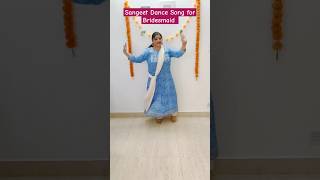 Sangeet DanceChalle pade baalon youtubeshorts weddingdance shortvideo shrutidancestudio [upl. by Cointon]