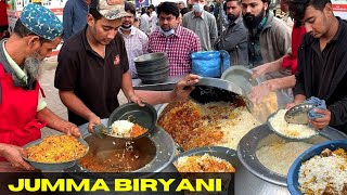 JUMMA BIRYANI  Crazy Rush on Famous Biryani of Karachi  Sells only on Friday Street Food Pakistan [upl. by Goldfinch631]