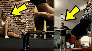 Scaring People at The Gym with Calisthenics [upl. by Peisch]