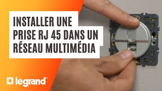 Comment installer une prise RJ45 Legrand Full Media dans un réseau multimédia [upl. by Jazmin233]