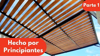 👨‍🏭Construcción de Pérgola con Herrería y Madera 🪵Parte 1  Alex Maniass [upl. by Aneri]