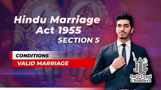 Conditions of a Valid Hindu Marriage  Sec 5  HMA 1955 [upl. by Anneehs292]