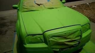 Plasti Dip a whole Car  Spray gun spraying gallons coats Part 2 of 2 [upl. by Ahtilat]