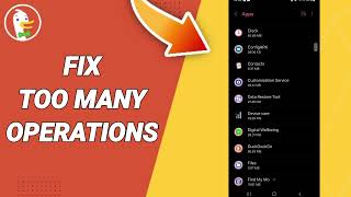How To Fix Too Many Operations On DuckDuckGo App [upl. by Ardell]