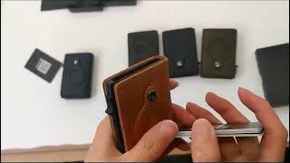 Tarjetero Para Hombre Para Apple Airtag Slot Slim Wallet [upl. by Shepley830]