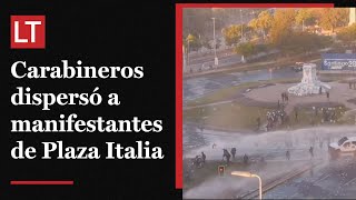 En cámara rápida así se desalojó Plaza Italia de manifestantes [upl. by Atileda]