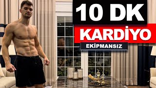 10 DK Kardiyo Antrenmanı  Hızlı ve Kolay Yağ Yak  velikaans [upl. by Odnala]