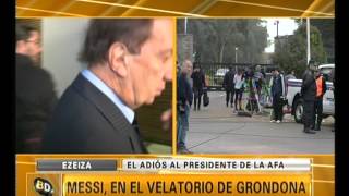 Messi despide a Grondona  Telefe Noticias [upl. by Anavi]