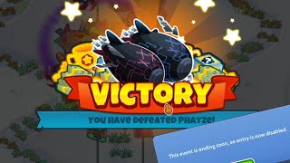 Beating Elite Phayze on Alpine Run ON YOUR LAST MINUTES Bloons TD 6 [upl. by Deb]