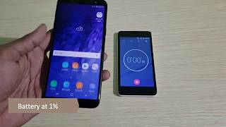 Samsung Galaxy J6 Charging Time Test [upl. by Penelopa563]