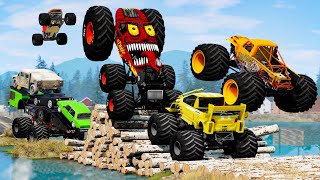 Monster Trucks Mud Battle 33  Beamng drive [upl. by Shipley]