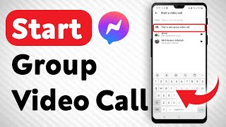 How To Start A Group Video Call In Facebook Messenger  Full Guide [upl. by Elmo]