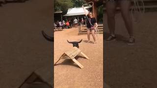 Look what I did in Luckenbach Texas No one was more surprised than me that I lassoed one horn [upl. by Neira]