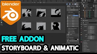 Blender Addon For Creating Storyboards Animatics l Storyboard amp Animatic [upl. by Naik]