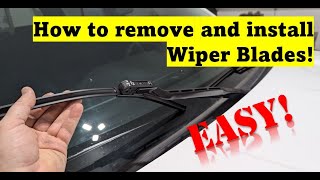 How to remove and install wiper blades for your car EASY DIY  Save money and time [upl. by Nibroc921]