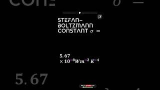 Physics Stefan–Boltzmann constant [upl. by Inatsed997]