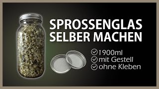 Keimglas für Sprossen selber machen  Sprossen im Glas ziehen [upl. by Ardekan]