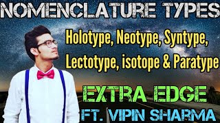 Nomenclature Type Holotype Isotypes Syntype Paratype Neotype and Lectotype  Extra Edge Video [upl. by Neeuq]