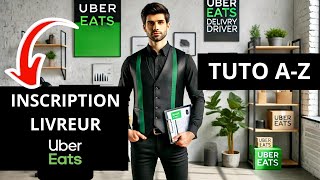 Inscription livreur UBER EAT  Tuto de A à Z en 2024 [upl. by Anairol938]