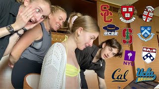 COLLEGE DECISION REACTIONS 2022 ivies UCs stanford USC  more [upl. by Alber463]