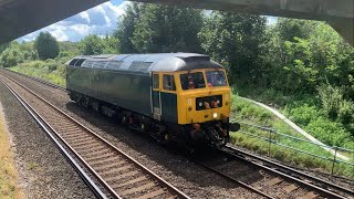 Class 47  47727 ‘Edinburgh Castle’  Light Engine  GB Railfreight [upl. by Anelhtak]