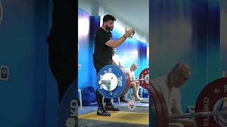 Antonino Pizzolato 🇮🇹 170kg  375lbs Snatch Slow Motion 🤌 weightlifting [upl. by Horn128]