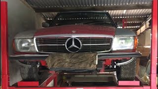 Mercedes 280sl R107 oil and filter change [upl. by Bobbe484]