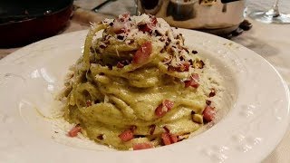 SPAGHETTI ALLA CREMA DI PISTACCHIO E MORTADELLA SALTATA [upl. by Nylknarf901]