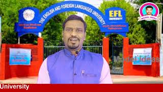 PGCTE a Distance Course in EFLUEnglish and Foreign Languages University Model Idea Rajendhar Bondla [upl. by Haon207]