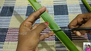 coconut leaf thoranam home decoration for festivalAnbu Thirumagal [upl. by Airat]