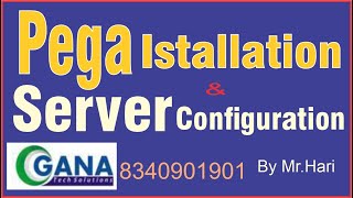 Pega installation and Server configuration  pega tutorial for Beginners  pega training  Ganatech [upl. by Adnirim]