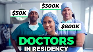 How Much Do Doctors Get Paid in Residency 💰💰💰 [upl. by Ielirol]