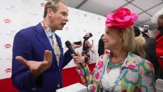 Carson Kressley talks fashion on the red carpet at Kentucky Derby 2017 [upl. by Vallery]