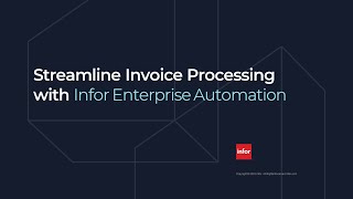 Streamline Invoice Processing with Infor Enterprise Automation [upl. by Ethelstan]