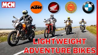 Small adventure bikes can mean big fun but which is best  MCN Review [upl. by Aynna]