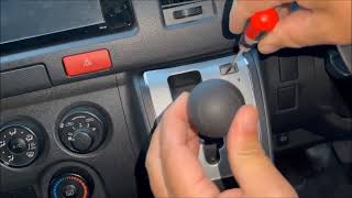 How to Operate the Shift Lock Release on a 2019 Toyota Hiace Commuter 200 SER [upl. by Vidda]