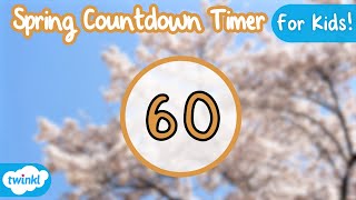 60 Second Spring Timer for Kids  1 Minute Countdown [upl. by Ailelc512]