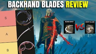 Best Elden Ring Backhand Blade All 3 Backhand Blades Ranked Weapon Tier List Patch 116 [upl. by Elene678]