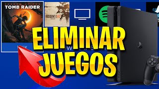 COMO ELIMINAR JUEGOS DE PS4 [upl. by Sikleb]