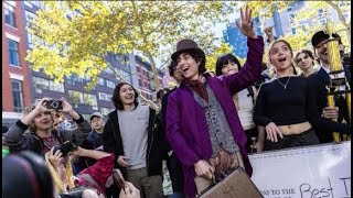 Timothée Chalamet makes surprise appearance at his own lookalike contest ITV News [upl. by Nasus722]