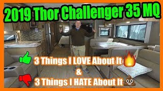 2019 Thor Challenger 35MQ  Class A Gas Motorhome  Matts Pros and Cons RV Review [upl. by Nabroc]