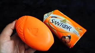 Santoor Sandal and Turmeric Soap Review in hindi [upl. by Onairda]