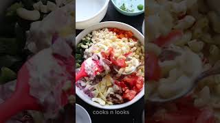 Pasta salad 😋everyoneシ゚ reelsvideoシ food ytshort cooking [upl. by Garrett]