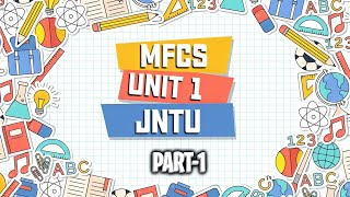 MFCS unit1  Part1  JNTU  Well formed formula  propositional calculus  truth tables [upl. by Maureene]