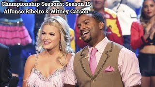 Championship Seasons Season 19 Alfonso Ribeiro amp Witney Carson [upl. by Nayra]