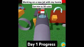 Day 1 Progress on the F15E With MrF14Tomcat jet plane buildaboat aviation roblox [upl. by Eelnyl]