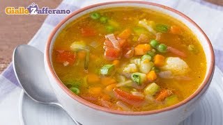 MINESTRONE DI VERDURE FATTO IN CASA [upl. by Knobloch]