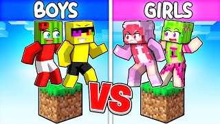 One BOYS Block vs One GIRLS Block in Minecraft [upl. by Addis]