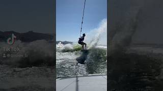 Wakesurfing behind a Malibu 25Lsv wakesurf surf surfing lakelife summer [upl. by Audwen377]