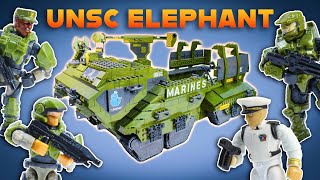 Mega Construx Halo UNSC Elephant Sandnest Unboxing Review [upl. by Faina]